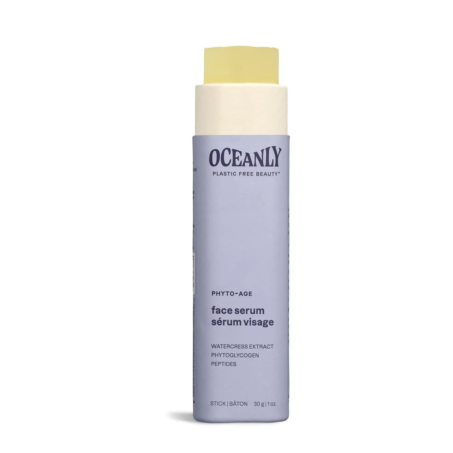 ATTITUDE Oceanly Face Serum Bar, EWG Verified, Plastic-free, Plant and Mineral-Based Ingredients, Vegan and Cruelty-free Beauty Products, PHYTO AGE, Unscented, 1 Ounce