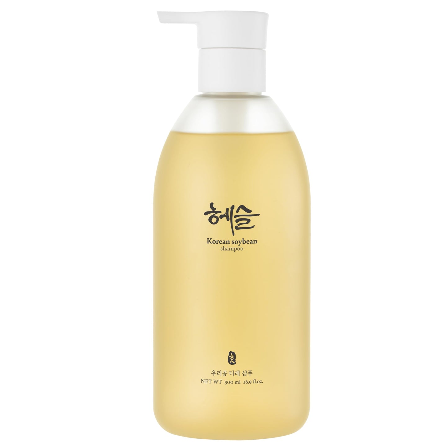 Hesul Korean Soybean Shampoo, Sulfate & Silicone-Free, Deep Scalp Cleanse, Hypoallergenic, Fermented Black Soybean Extract, pH-Balanced | 500ml