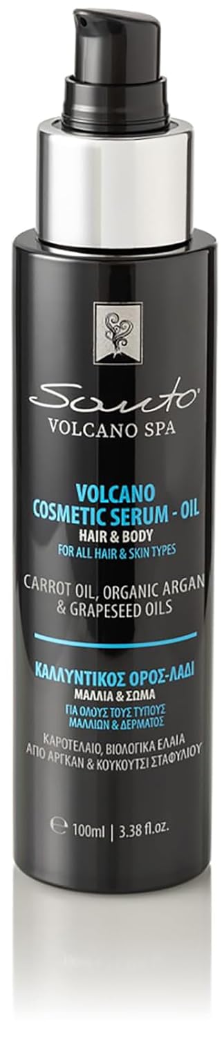 Volcano Cosmetic Serum 100ml | Hydrating Anti-Aging Hair & Body Oil - Restores Elasticity & Repairs Dry Skin