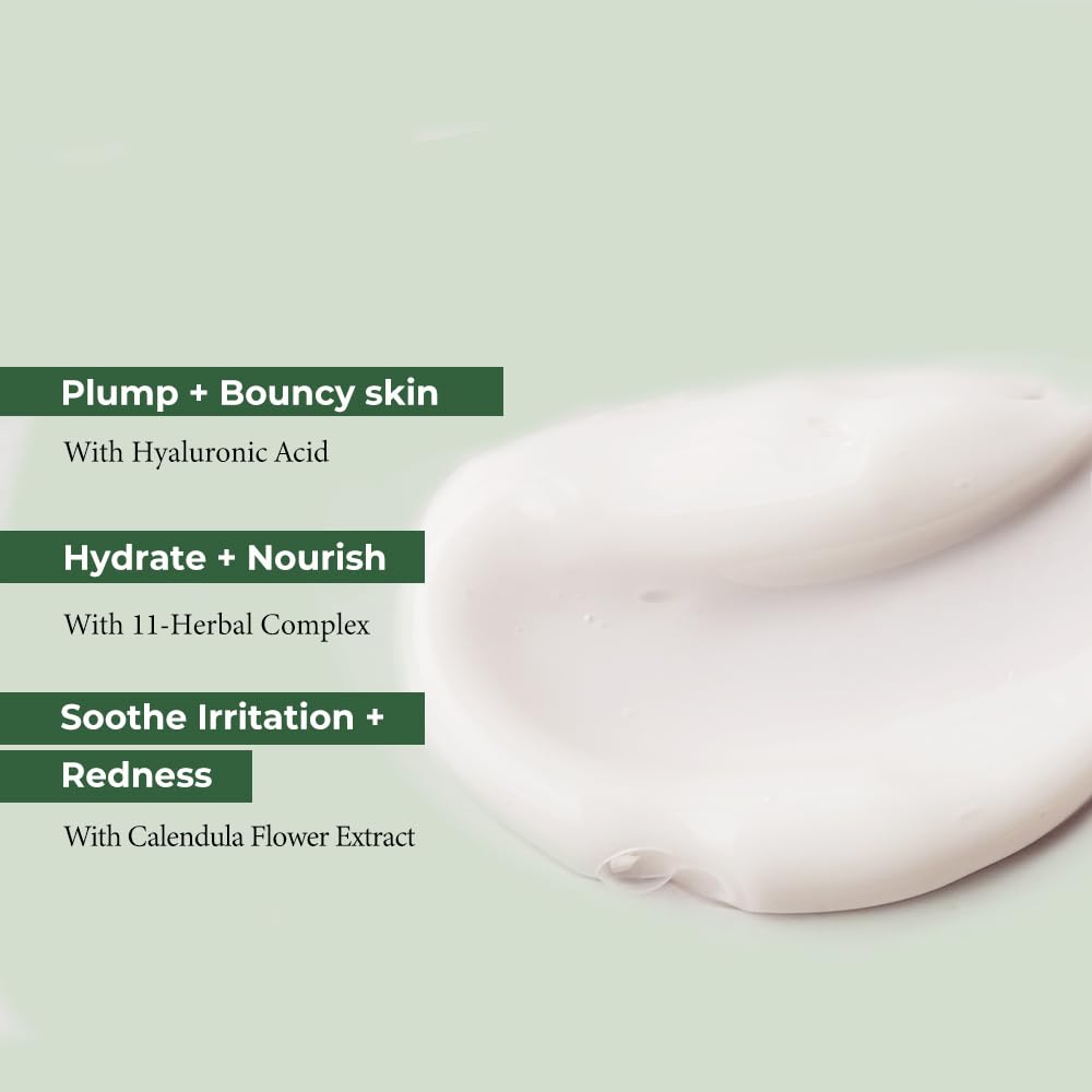 Fraijour Original Wormwood Calming Watery Cream – Korean Lightweight Gel Moisturizer for Oily, Combination & Sensitive Skin, Hydrating Aloe & Squalane, Non-Greasy, Quick Absorbing, 3.38 oz.