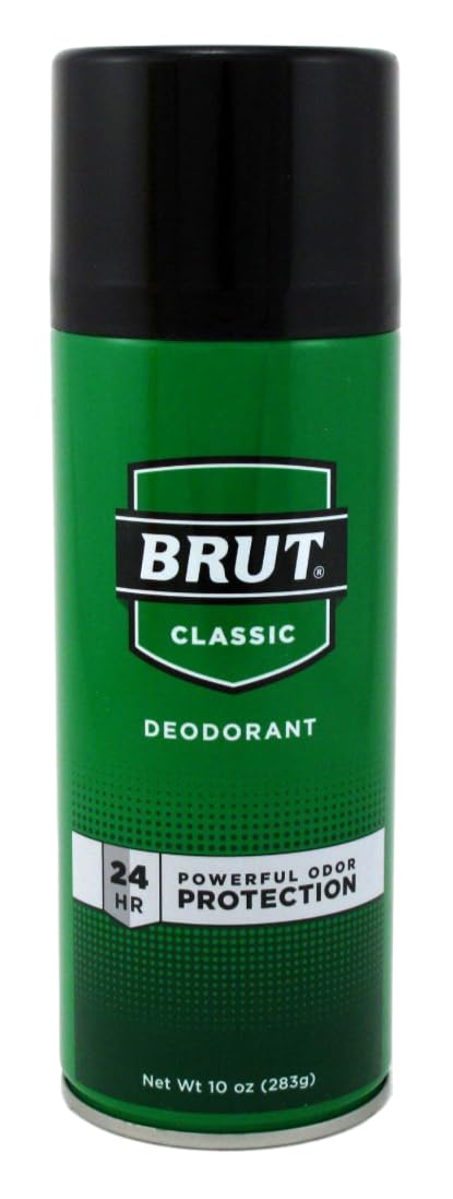 Brut Deodorant 10oz Aerosol Classic Scent (3 Pack)