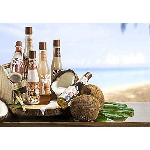 Tropical Milky Coconut Bath & Body Set Skin Care Bath for Women & Men Shower Gel, Bubble Bath, Bath Salts, Body Butter, Body Scrub, Body Lotion - Luxury Spa Set Luxury Body Care Gift Unisex