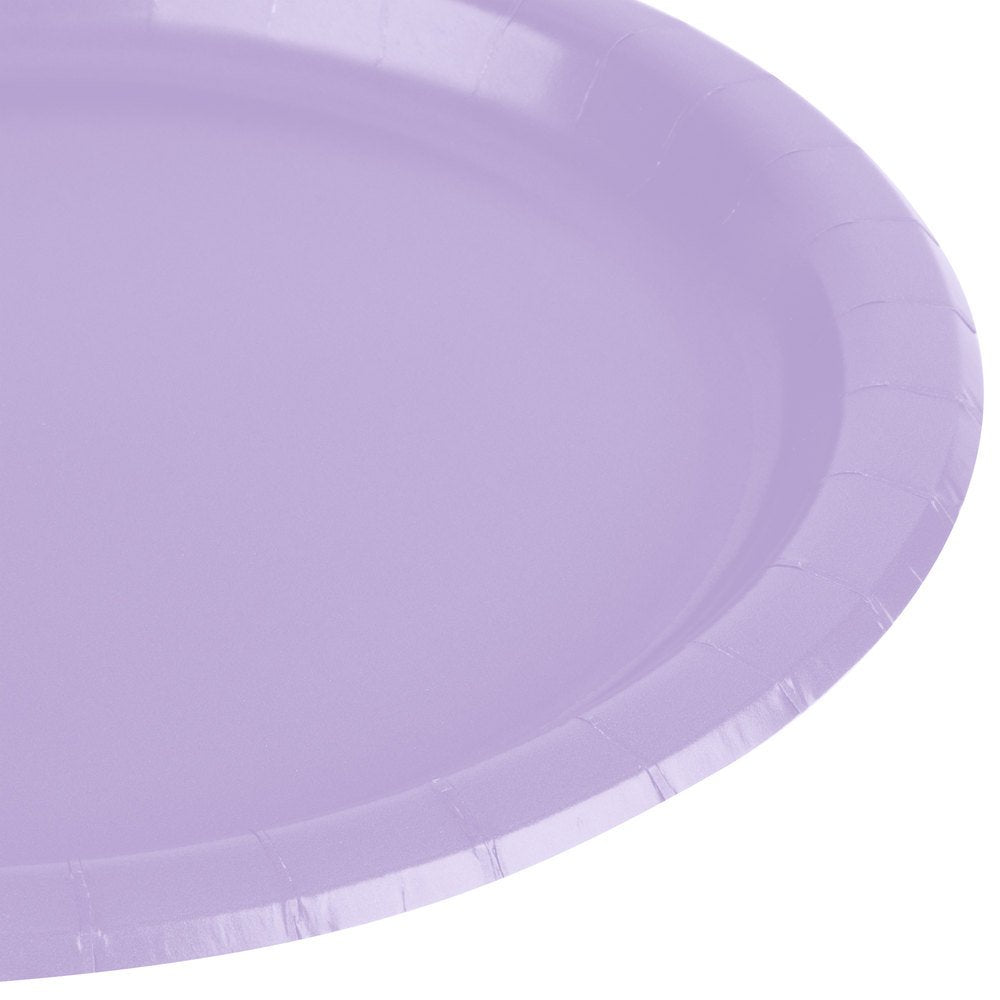 Lavender Disposable Paper Plates - 6.75'', 20 Count - Perfect for Birthdays, Weddings, Baby Showers