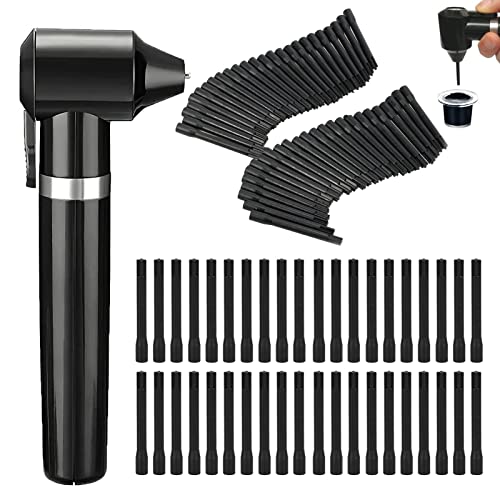 Tattoo Ink Mixer Machine Kit - Yugui Pigment Stirrer with 100Pcs Mixing Sticks for Fast Color Mixing Make-up Eyebrow Microblading Equipemnt Tattoo Kit Supplies, Black
