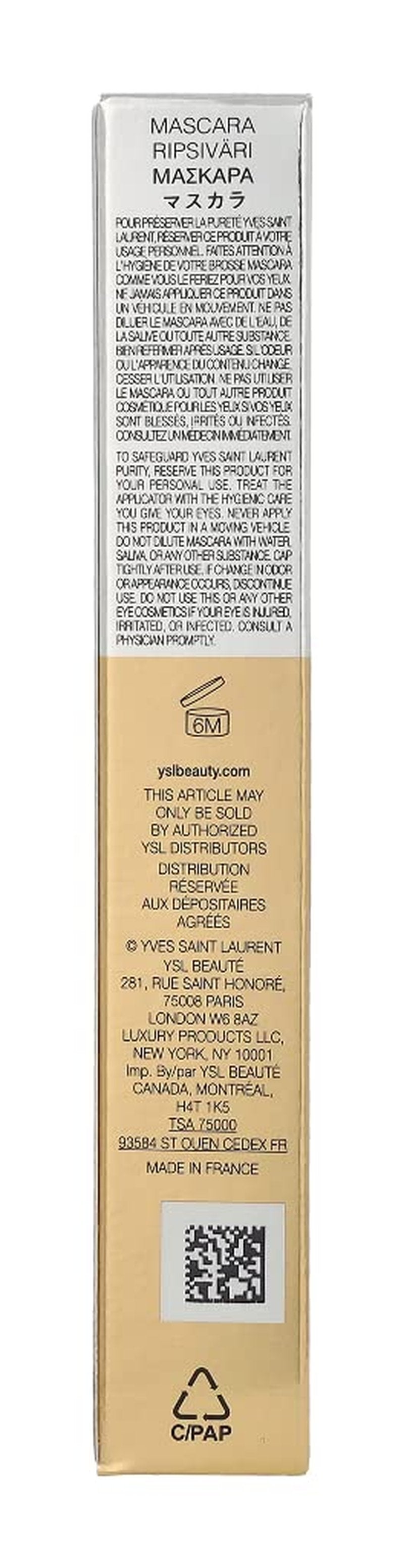 Yves Saint Laurent Mascara Volume Effet Faux Cils, No. 01 High Density Black, 0.2 Ounce