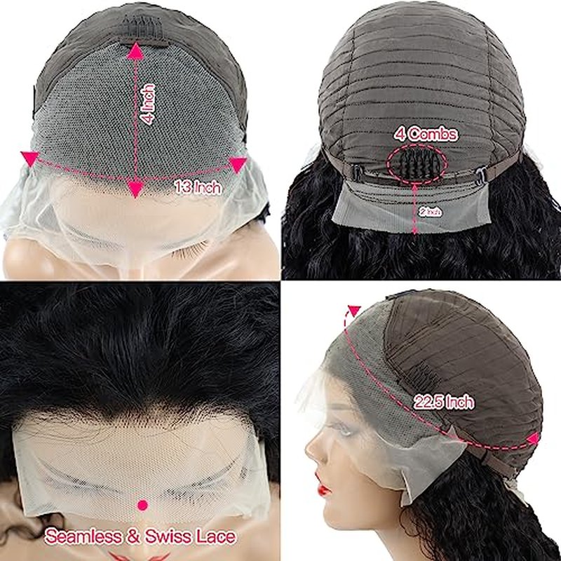 Body Wave Lace Front Wigs Human Hair for Black Women Glueless 13x4 Chocolate Brown Wigs Human Hair Pre Plucked with Brown Colored Human Wigs 180% Density 22 Inch