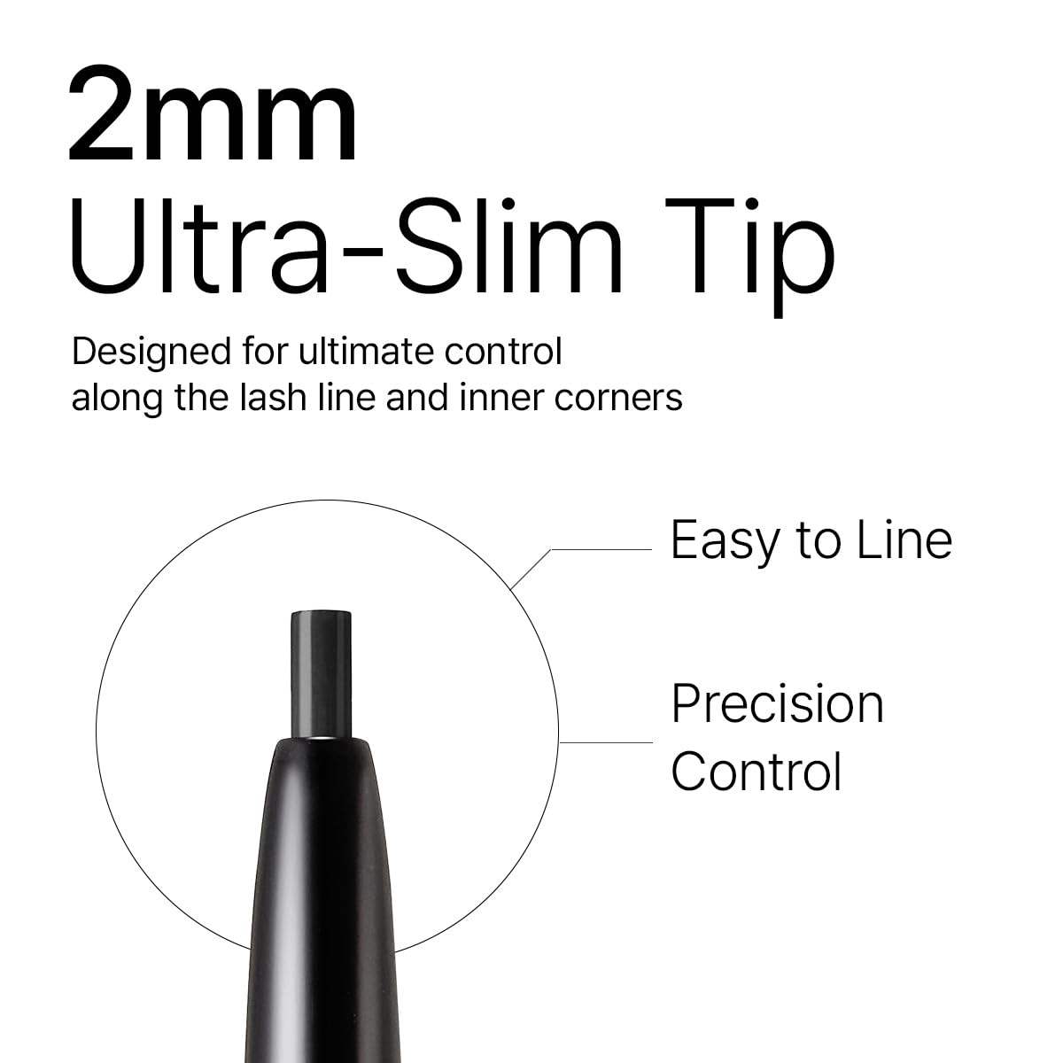 CLIO Sharp So Simple Waterproof Pencil Liner, 2mm Ultra Slim Precision Tip, Smooth Tug Free Glide, Smudge Resistant Long Wear Formula, Clean Eye Definition, Easy Control For Daily Makeup (001 Black)