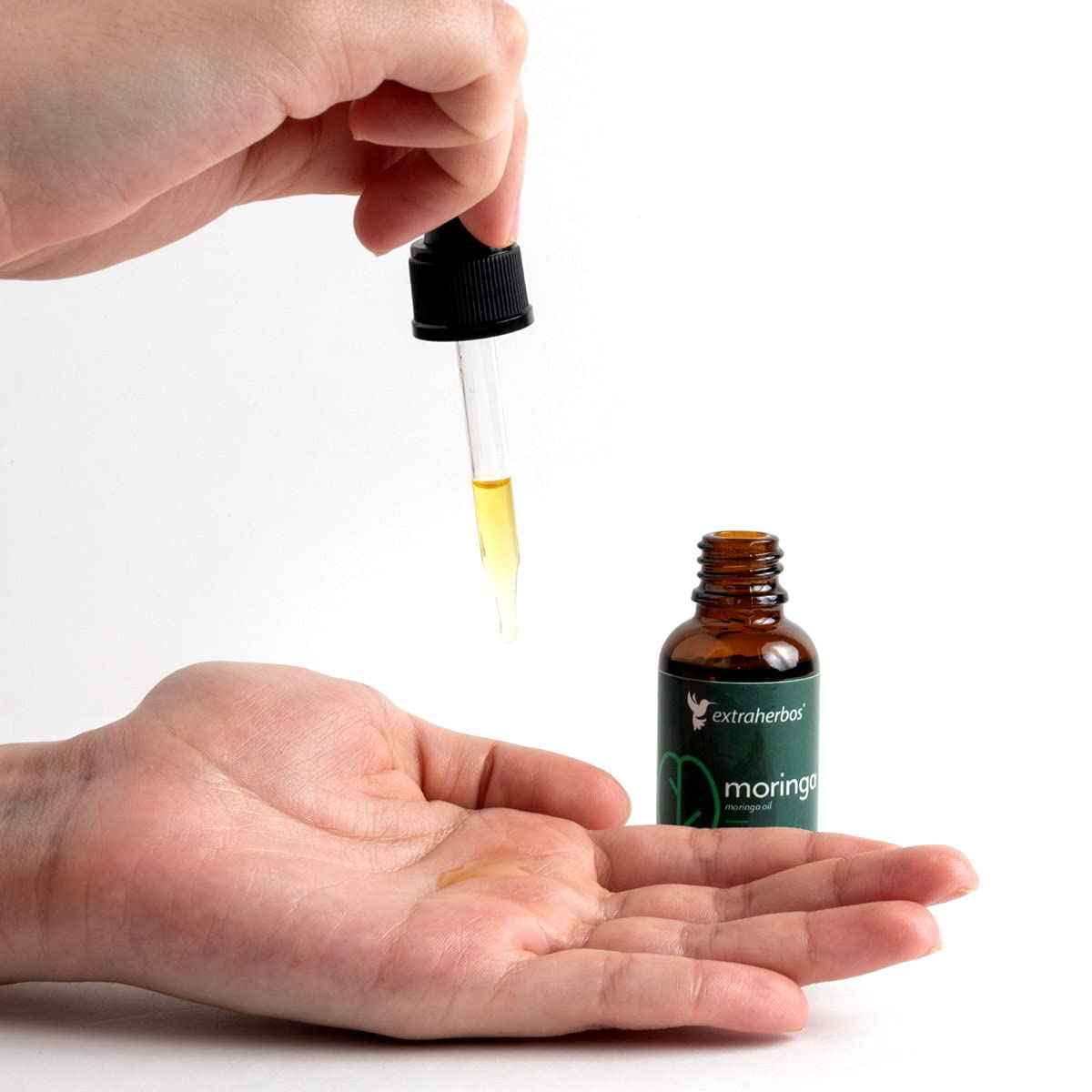 Extraherbos Mexican Moringa Oil - Cold-Pressed from Family Farm - Pure Anti-Aging Face & Hair Oil - Traditional Beauty Formula - 1 fl oz