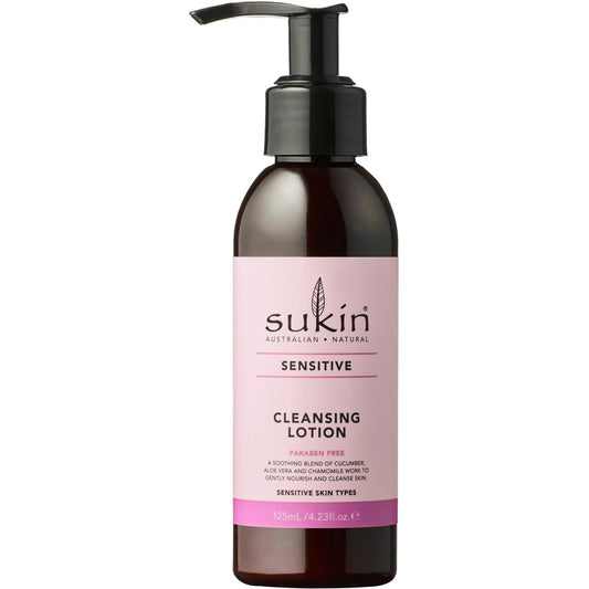 Sukin Sensitive Skin Cleansing Lotion, 4.23 Ounces