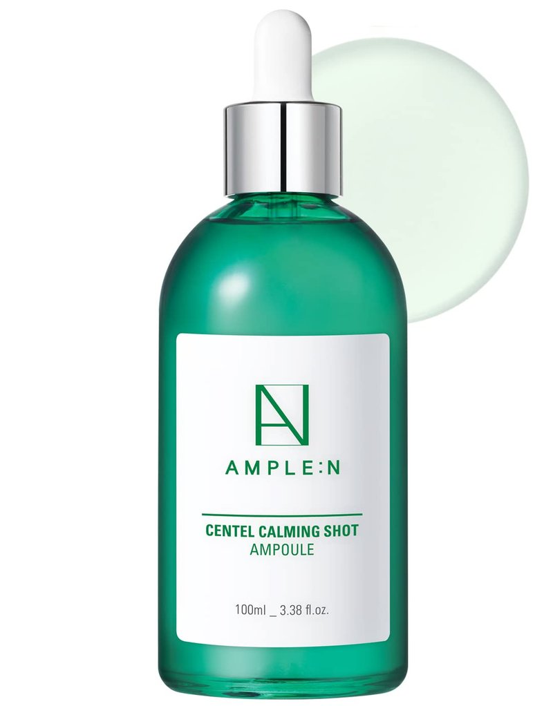 Centella Asiatica Calming Face Serum - Korean Soothing Ampoule for Sensitive Skin | Redness Relief & Acne Treatment, 3.38 fl. oz.