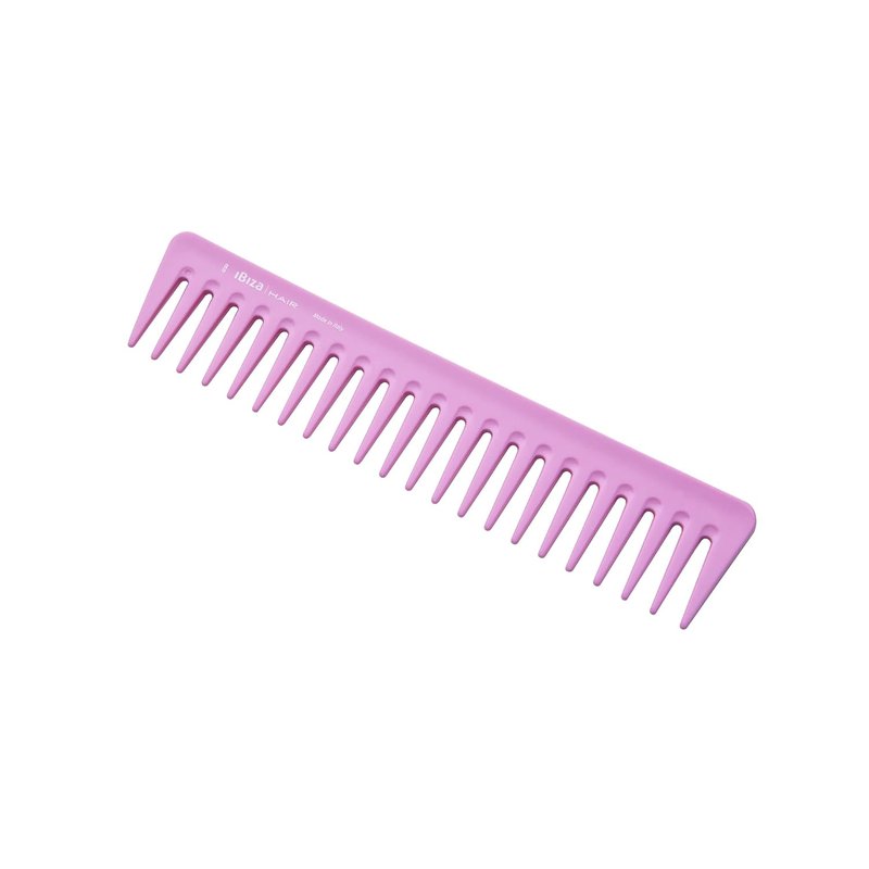 Ibiza Hair Detangling Comb - Professional-Grade Styling Tool for Straight & Curly Hair | Rose Scented, Wet or Dry Use