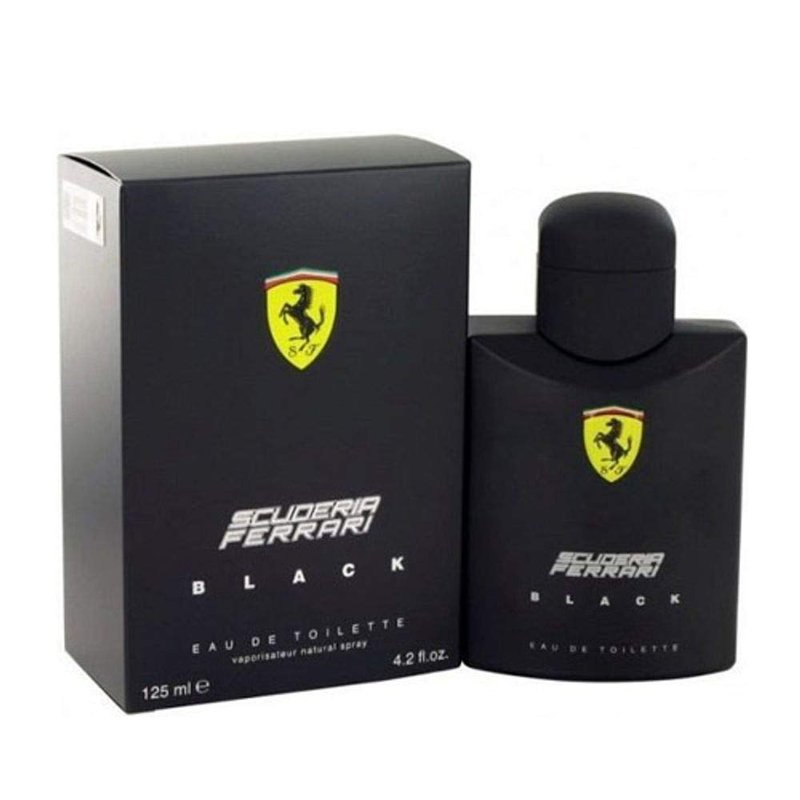 Ferrari Scuderia Black Eau De Toilette Spray For Men, 4.2 Ounce