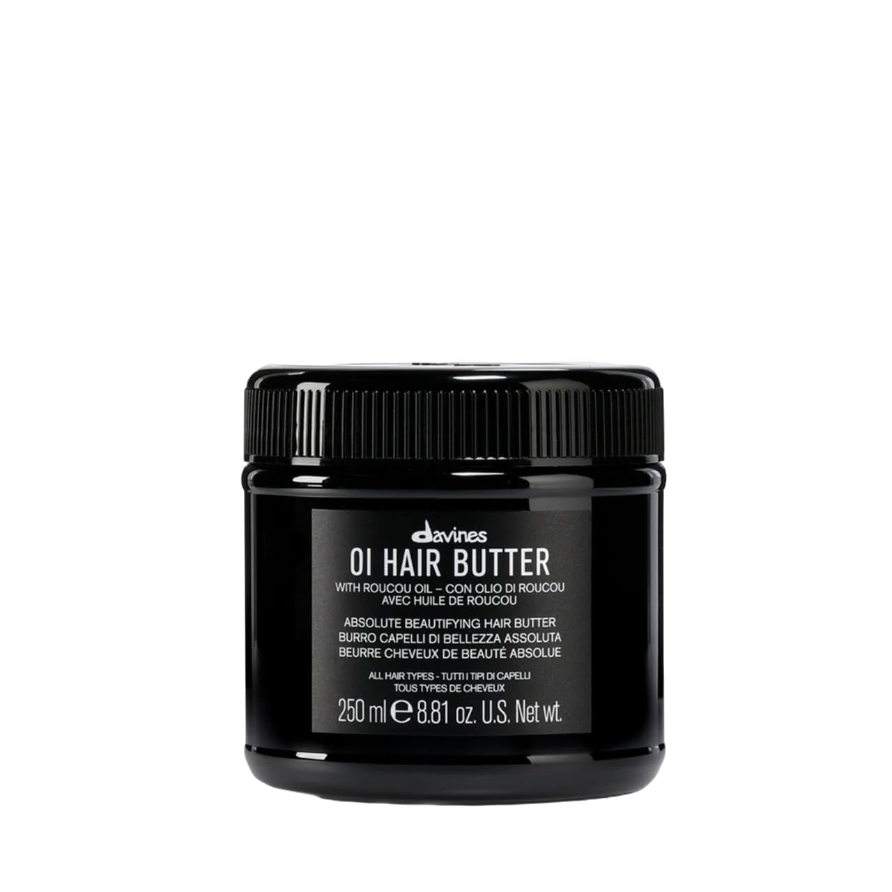 Davines OI Hair Butter, Deeply Nourishing Antioxidant Mask for All Hair Types - Hydrating Treatment Controls Frizz & Adds Instant Shine with Roucou Oil - Restores Softness & Body, 8.45 Fl Oz