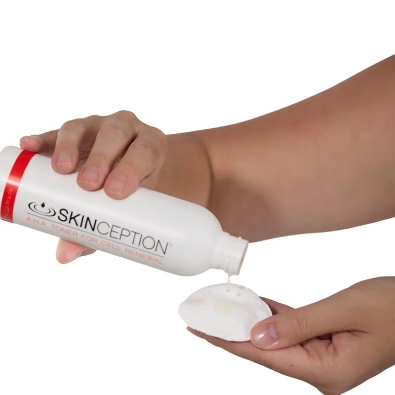 Skinception A.H.A. Toner - Gentle Facial Toner for Cell Renewal, Shrinks Pores & Reduces Acne | 6 oz