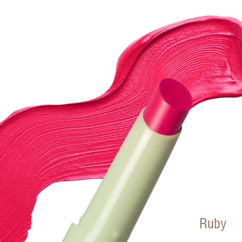 Pixi LipGlow - Hydrating Lip Balm with Sheer Buildable Color - Glossy Finish | Ruby | 0.05 oz/1.5g