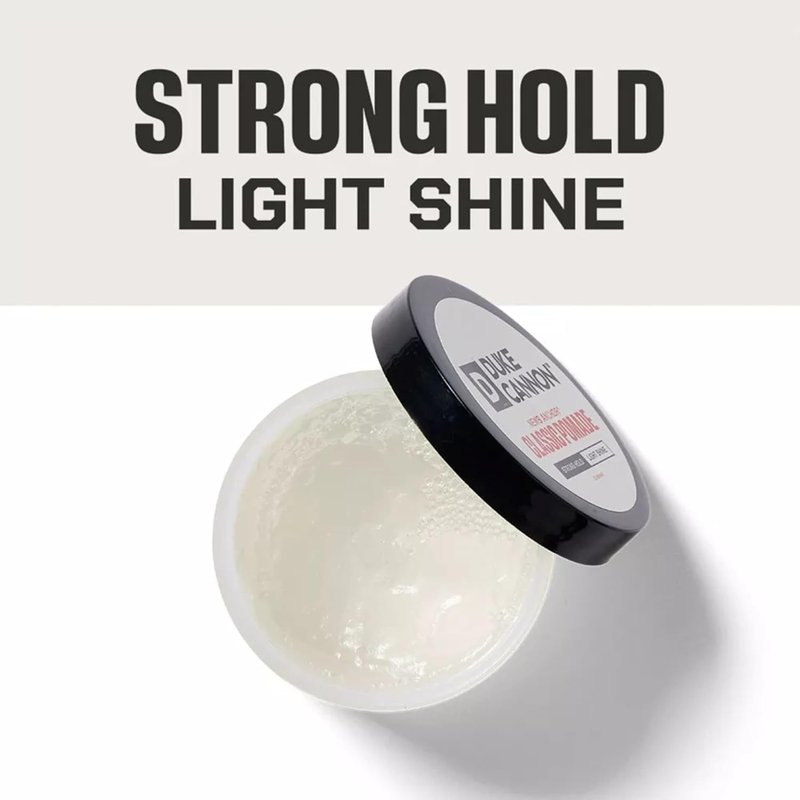Duke Cannon Supply Co. Flexible – 4.6 oz – Strong Hold, No Shine, Water-Based for Easy Washout, Adds Texture & Volume for Shorter Hairstyles (News Anchor Classic Pomade)