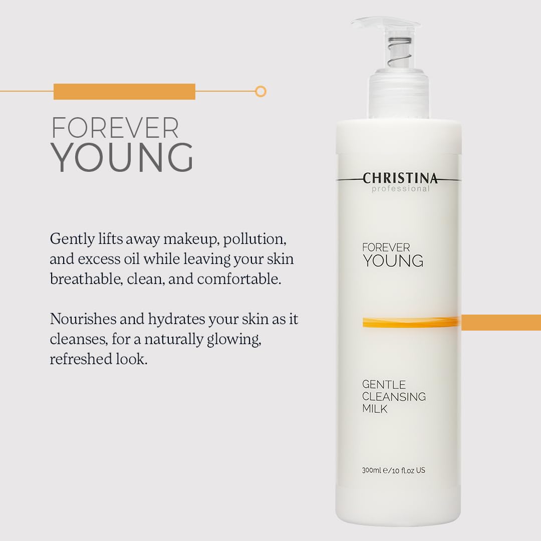 Gentle Cleansing Milk - Hydrating Facial Cleanser with Retinol & Glycolic Acid | 300 ml for Dry Skin