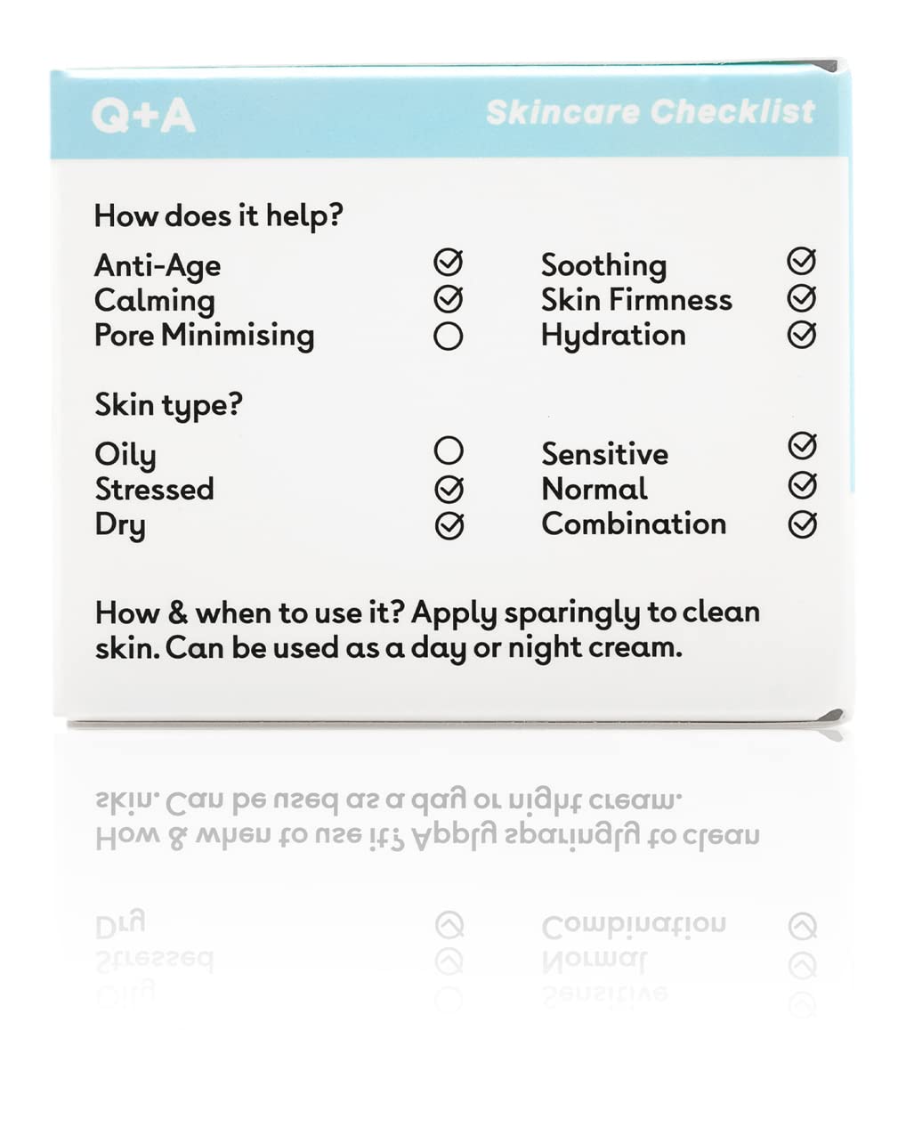 Q+A Snow Algae Intensive Face Cream, Helps to Renew and Replenish your Complexion 50g