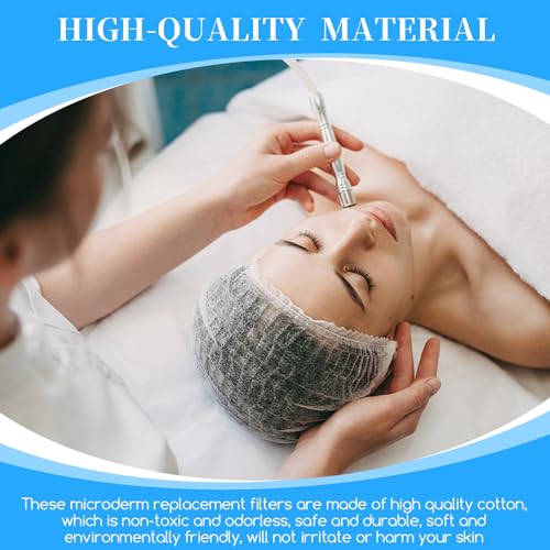 400 Pieces Microdermabrasion Filters 10mm Microdermabrasion Pads Microderm Filters Replacement Dermabrasion Filters Cotton Filters for Microdermabrasion Machine (400 Pieces)