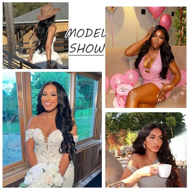 12A Human Hair Bundles with Closure 16 18 20 + 14 Inch Brazilian Body Wave Bundles Human Hair with 5x5 HD Lace Closure 100% Unprocessed Virgin