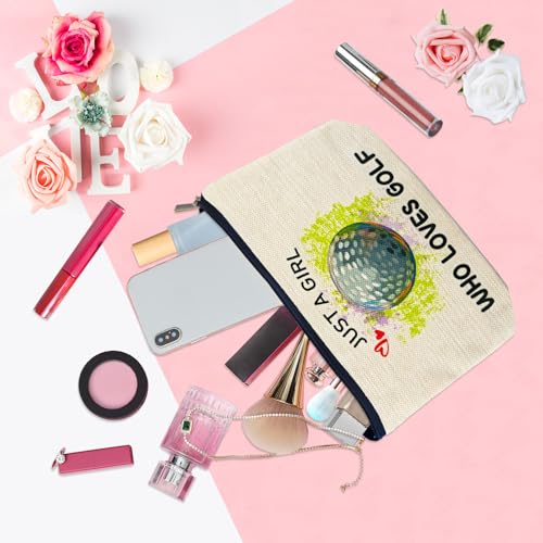 ancpeany Funny Golf Gifts for Women Golfers Small Makeup Bags, Golf Accessories for Women Unique, Personalized Golf Gifts for Golf Lovers, Girls, Ladies, Christmas Cosmetic Travel Pouch