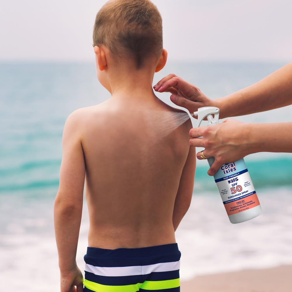 Coral Isles SPF 50 KIDS Spray Reef Compliant Broad Spectrum 16 Fl Oz