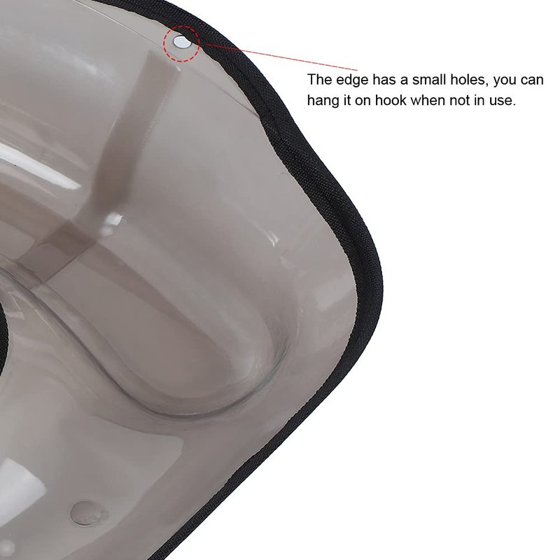 GOTOTOP Salon Hairdressing Neck Tray PVC Hair Coloring Shoulder Support Cover Hair Cutting Shoulder Catcher Neck Tray for Perming Black 12.2x12.6inch