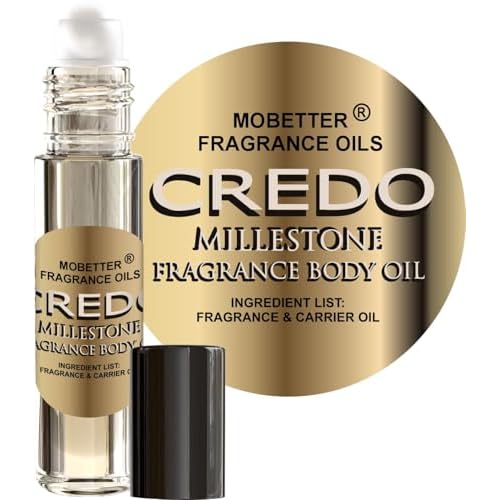MOBETTER FRAGRANCE OILS Credo Millestone Unisex Body Oil 1/3 oz roll on Glass Bottle