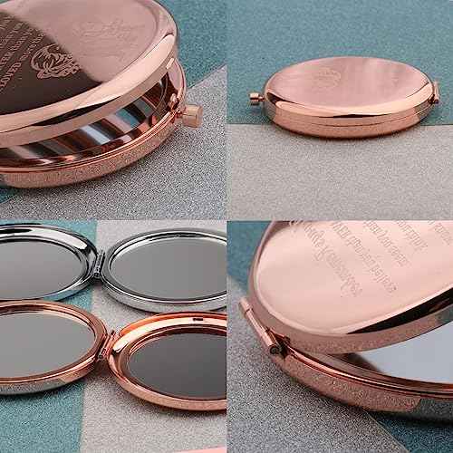 MAOFAED Bible Verse Gift, Bible Quote, Compact Mirror for Women, Christian Gift, Travel Mirror, Pocket Mirror