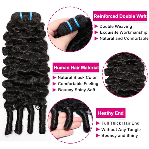 Lemoda Burmese Curly Bundles Human Hair 14 14 14 Inch 100% Unprocessed Virgin Weave 3 Bundles Real Human Hair Extensions 14A Raw Burmese Curly Human Hair Bundles for Black Women Natural Black