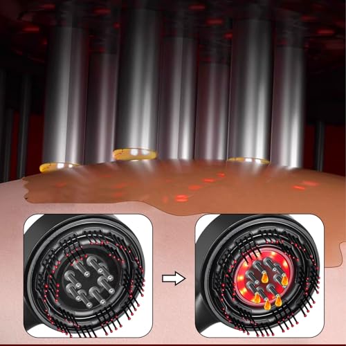 Laser Therapy Hair Growth Comb, 3 in 1 Hair Oil Applicator for Hair Care, 360¡Æ Electric Scalp Massager, Stimulates Hair Regrowth for Men & Women, IPX7 Waterproof