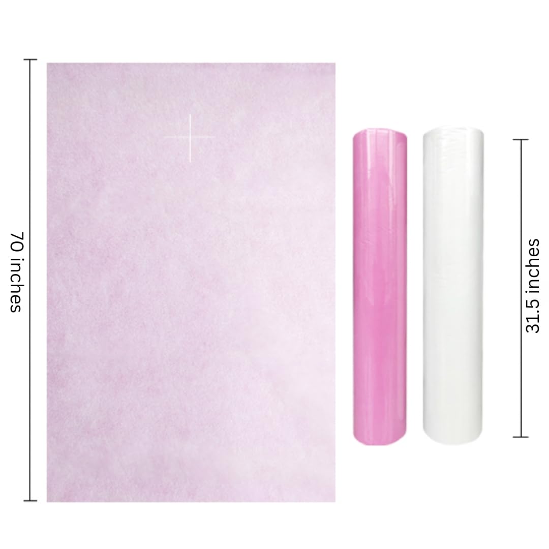 Amira Beauty White Disposable Massage Table Sheets 50 Roll – 31.5" X 70" 30 Disposable Bed Sheets for Travel - Soft & Durable Massage Bed Cover – Spa Bed Cover Lash & Facial Table Cover – Drape Sheets