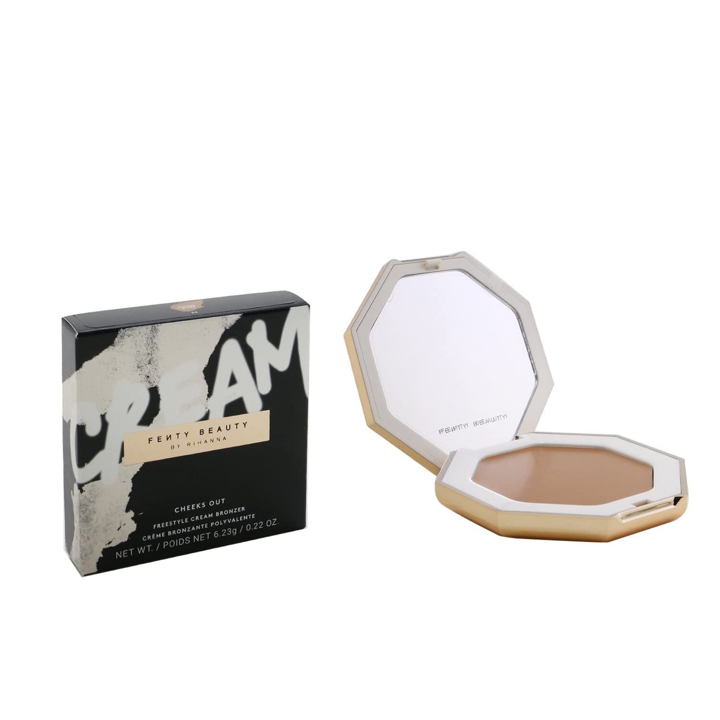 Fenty Beauty Cheeks Out Freestyle Cream Bronzer - 04 Hunnie Glaze | Versatile Cream Formula for Radiant Glow