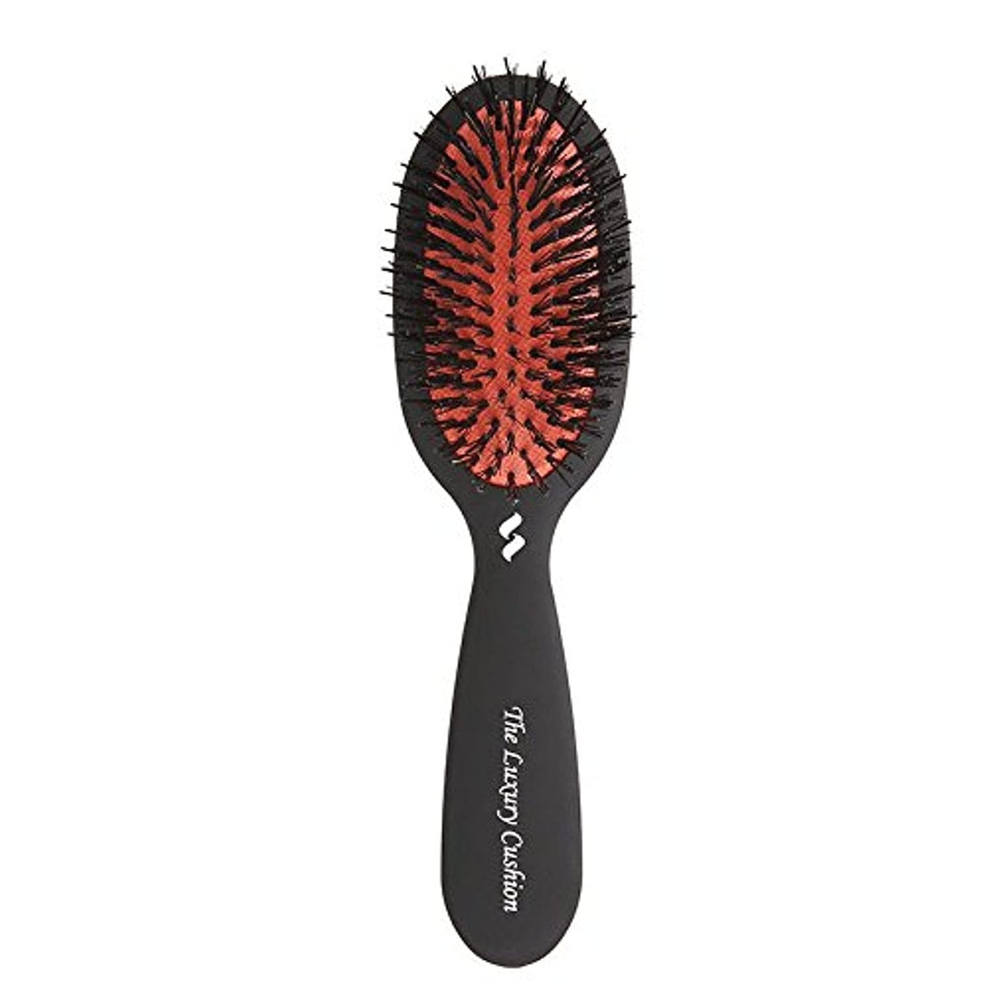 Spornette Boar Bristle Hair Brush - Small Oval Vented Cushion Brush for Styling | Reduces Breakage, All Hair Types