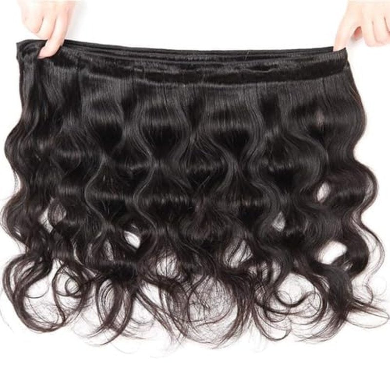 Human Hair Bundles 12A Body Wave Bundles Human Hair Unprocessed Brazilian Virgin 3 Bundle Weave Extensions Natural Black Color 20 22 24 Inch Bundles