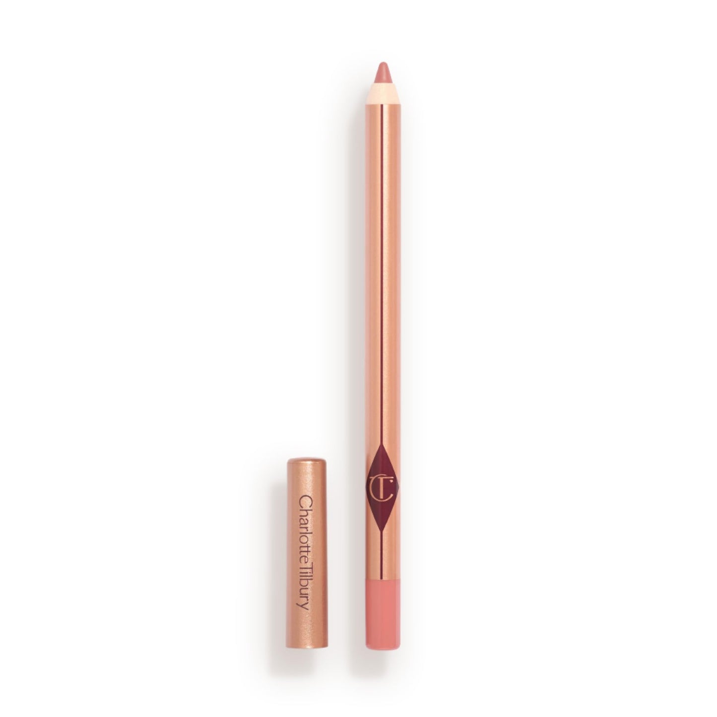 Charlotte Tilbury Lip Cheat Lip Liner Pencil - Creamy Fuller-Looking Lip Pencil with Jojoba Oil & Hyaluronic Acid - Waterproof, Smudge-Proof & Transfer-Proof - 6H Wear - Pillow Talk Fair