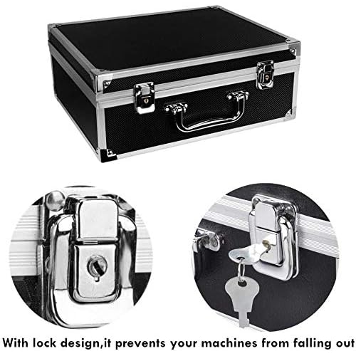 Large Tattoo Case Tattoo Kit Box - Aluminum Traveling Convention Carry Case (Silver)