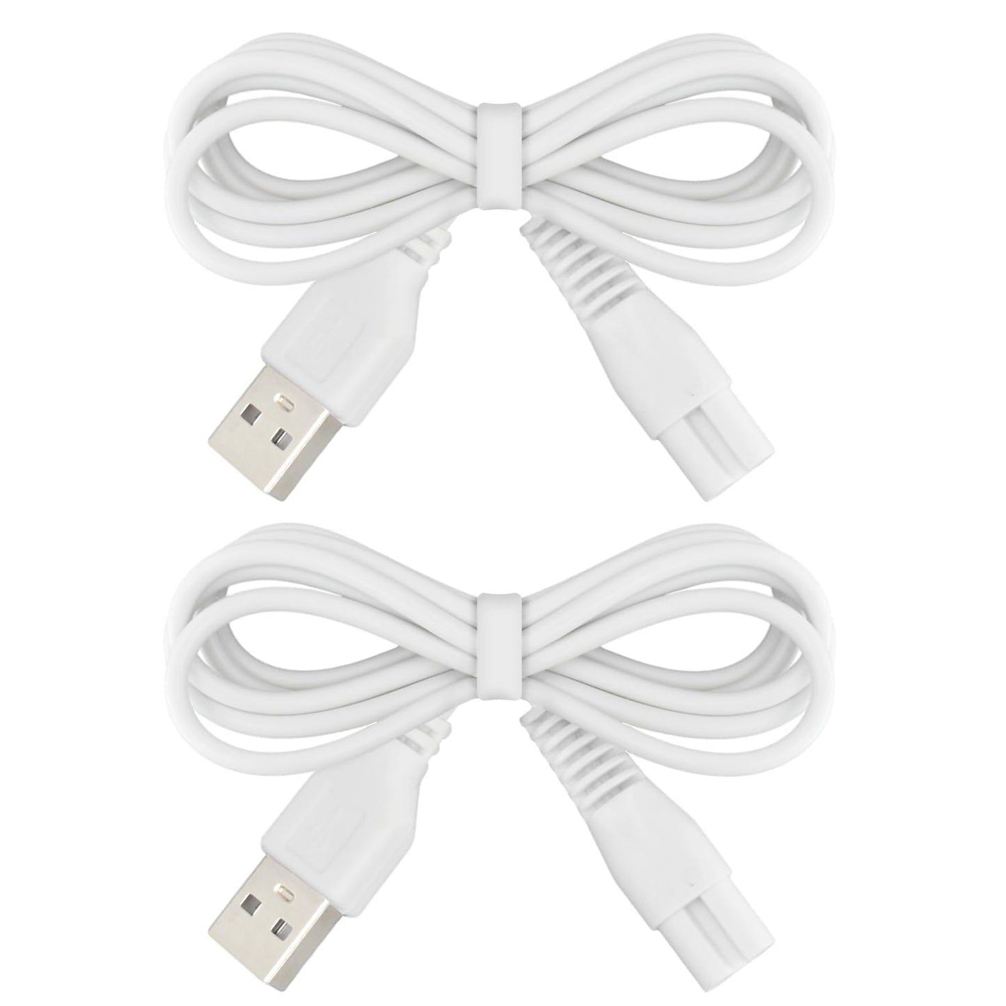 2 PCS Charger Cord Replacement for Pritech Electric Feet Callus Remover Foot Pedicure, USB Power Adapter Charging Cable