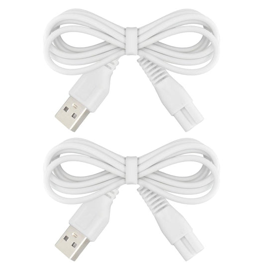 2 PCS Charger Cord Replacement for Pritech Electric Feet Callus Remover Foot Pedicure, USB Power Adapter Charging Cable