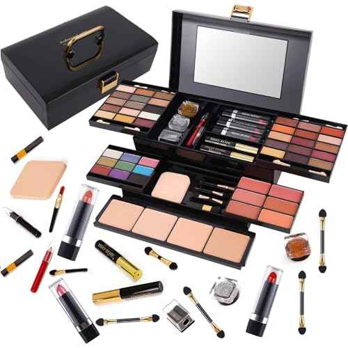 58 Color Professional Makeup pallet, Makeup Kit for Women Full Kit,All In One Makeup Set,Makeup Gift Set for Women&Girls&Teen (331N)