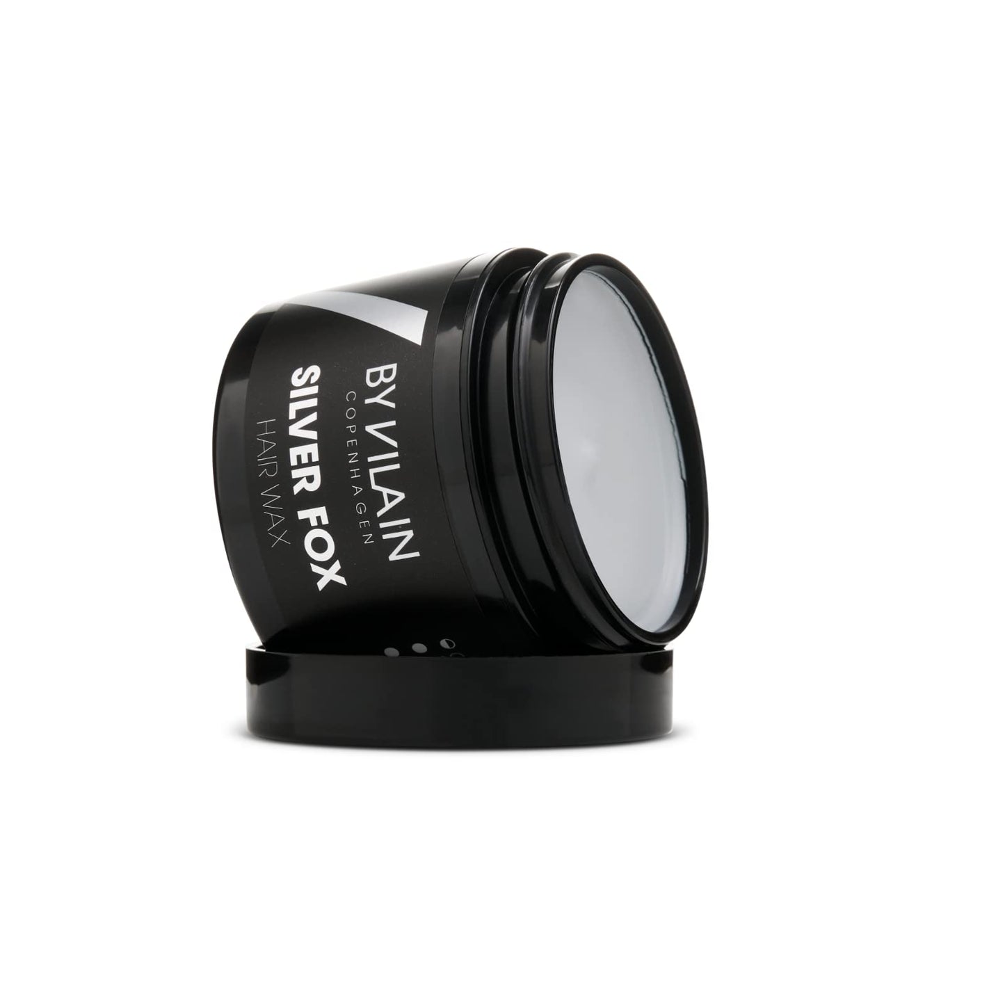 By Vilain Silver Fox Mud Wax - Super Strong Hold Medium Shine Clean Cut Look Long Lasting Hair Pomade Easy to Style for Fullness & Texture Smoothing & Slick Hair Molding Wax Paste Gel for Men 2.2oz