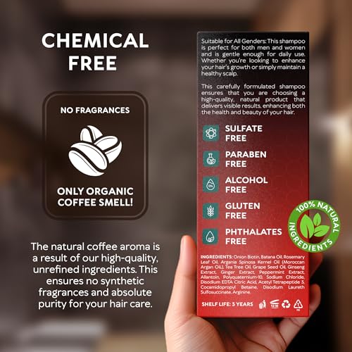 Batana Oil Shampoo for Hair Growth - Routine Shampoo for Thinning Hair for Women & Men - 9-in-1 Natural Hair Loss Shampoo with Biotin, Rosemary Oil - Thickening Hair Treatment & Regrowth