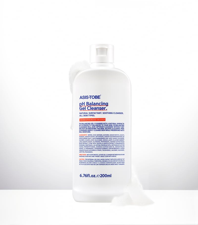 pH Balancing Gel Cleanser - Soothing Aloe Vera & Panthenol Formula | 200ml for Sensitive Skin