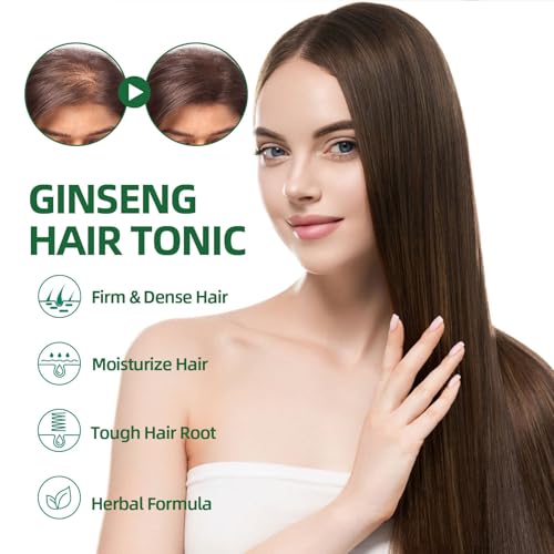 Hair Growth Spray, OUHOE Tonico Para Crecimiento Del Cabello, Natural Herbs Ginseng Hair Tonic, Generic Stronger and Hair Thickening, Non-greasy Nourishing Hair Mist for Women & Men (2Pcs)
