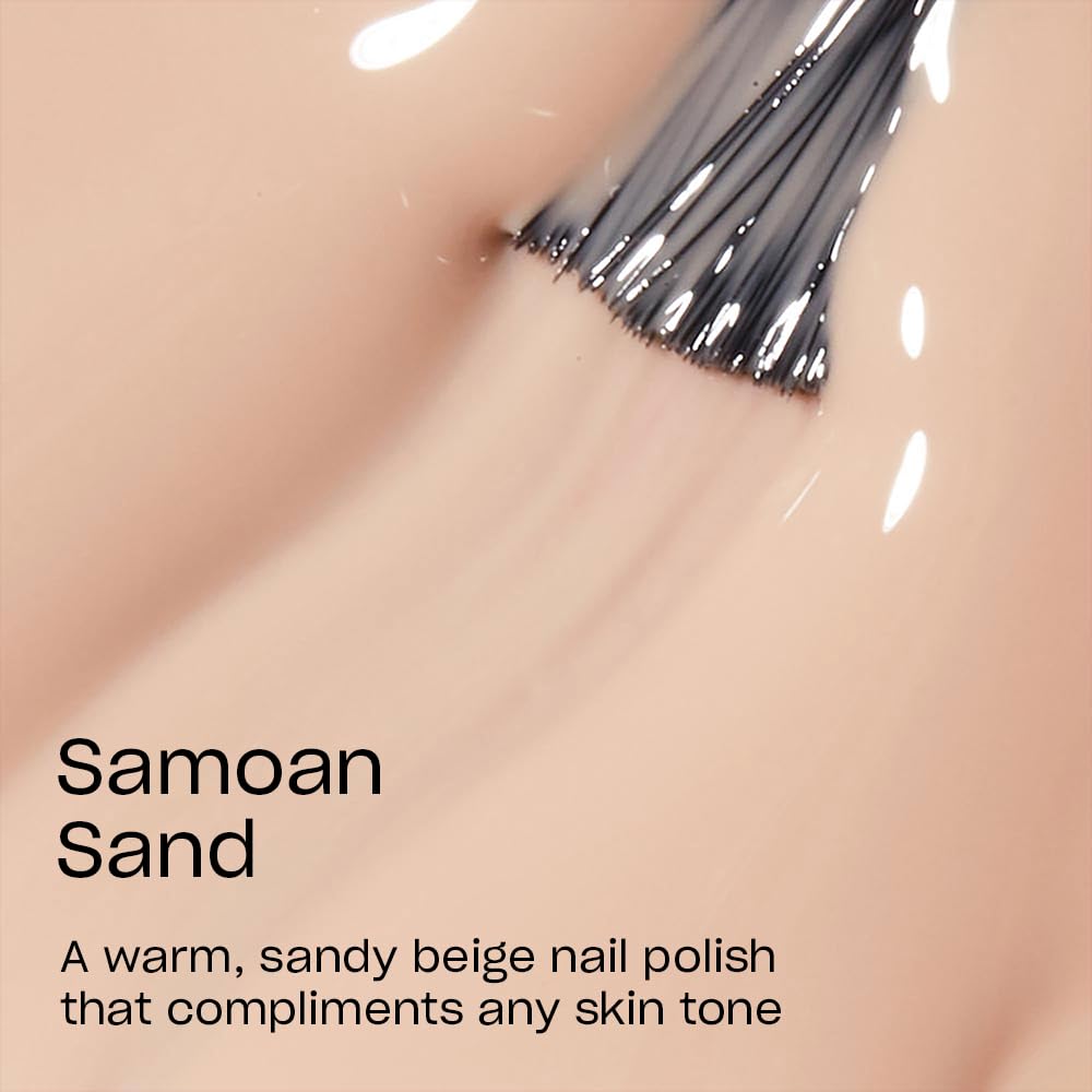 OPI Nail Lacquer Samoan Sand | Sheer Soft Pink Crème Chip Resistant Nail Polish | Fast Drying, Streak Free