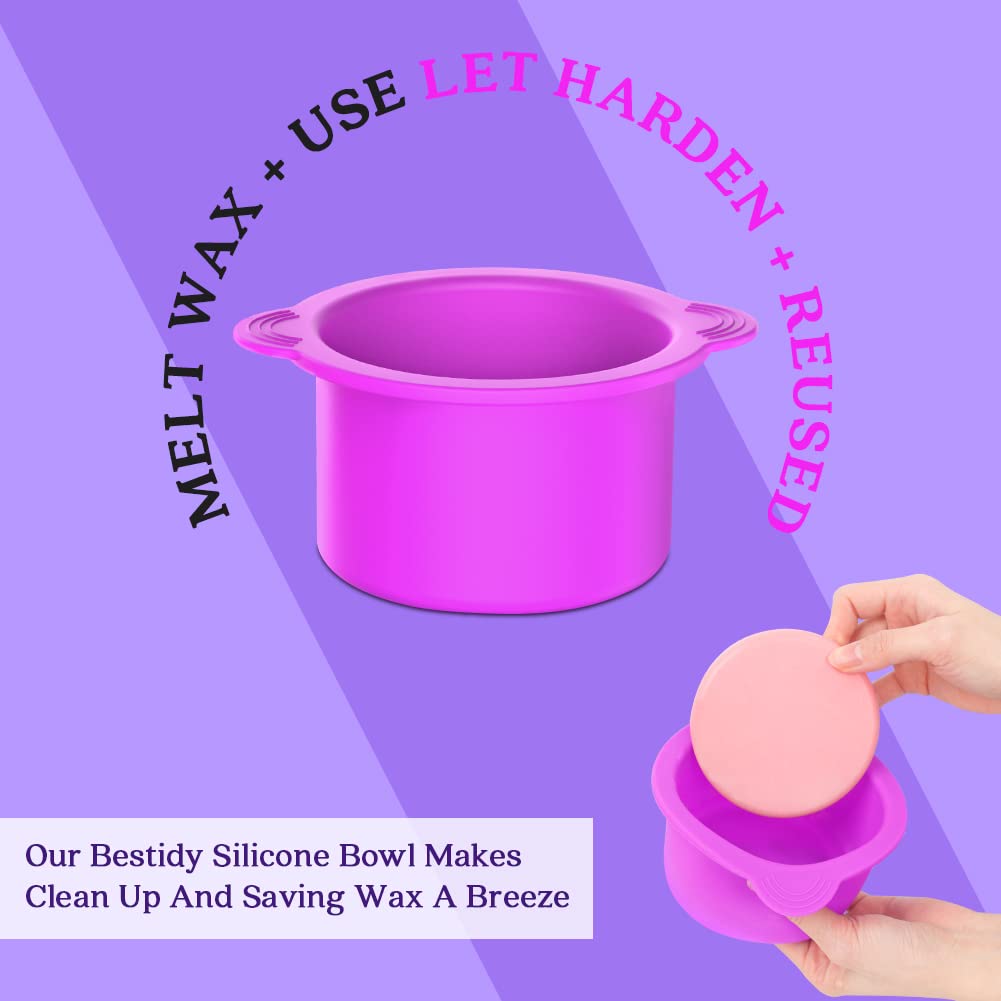 Digital Waxing Kit - Wax Warmer with Hard Wax Beads for Body, Brazilian, Legs, Facial, Eyebrow & Armpit Hair Removal
