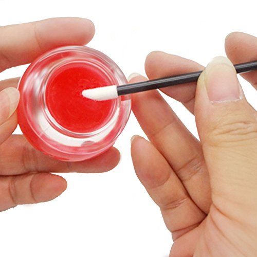500Pcs/Set Disposable Lip Brushes Make Up Brush Lipstick Lip Gloss Wands Applicator Tool Makeup Beauty Tool Kits (Black)