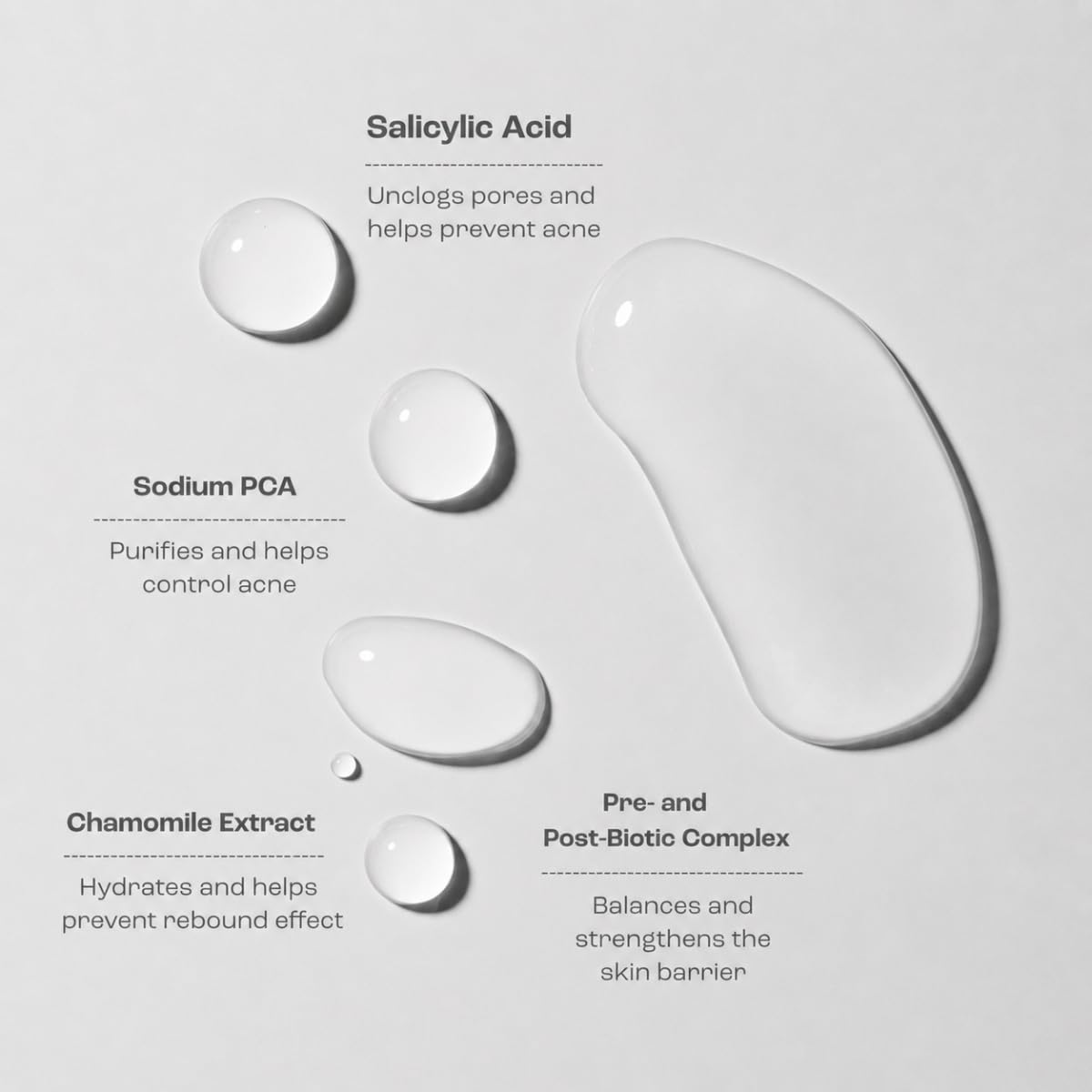 Creamy Salicylic Acid Toner | Anti-Acne Solution for Clear Skin | Effectively unclogs pores | Microbiota-Balancing Complex | Formulated for Sensitive Skin 3 Fl oz