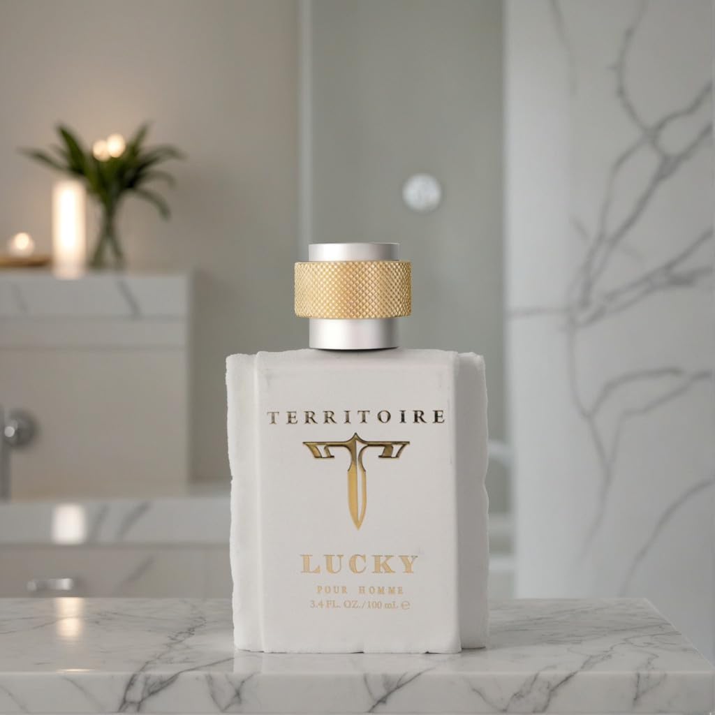 Territoire Lucky Eau de Parfum Spray for Men - 3.4 Ounce | Long-Lasting Fragrance