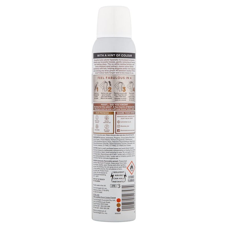 Batiste Dryshampoo 200ml / 6.7oz Drk&dpbrn